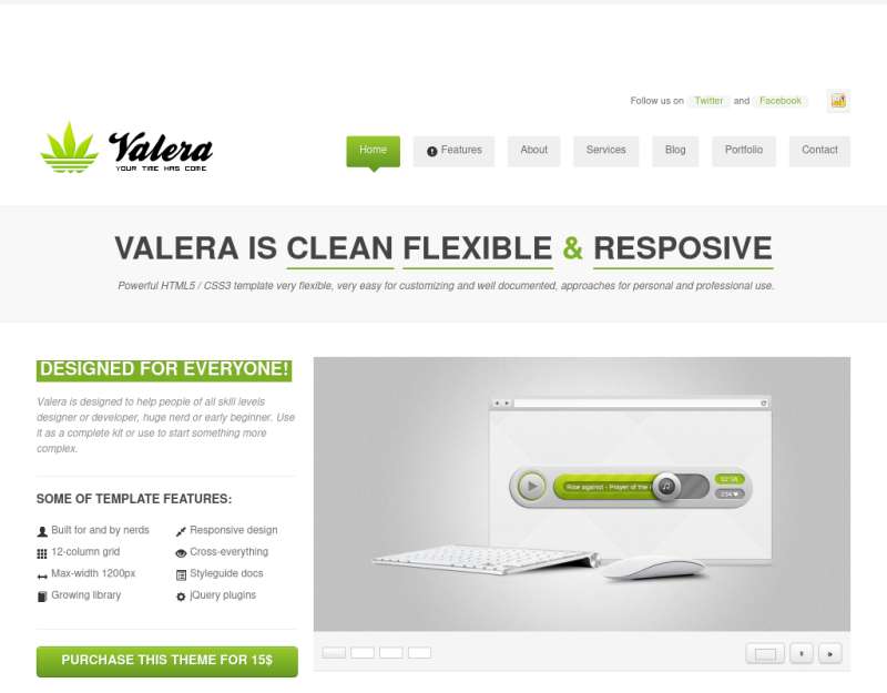 绿色的响应式网页设计公司手机页面模板html整站下载