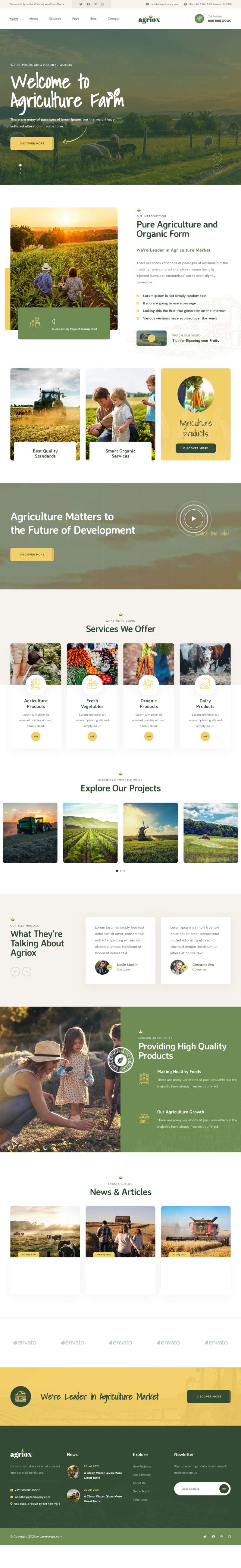 有机生态农业网站HTML模板