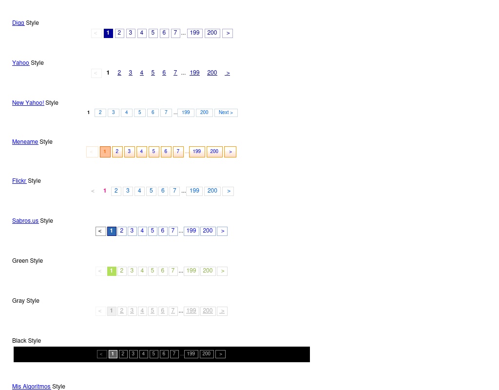 div css樣式表制作24款css分頁(yè)樣式