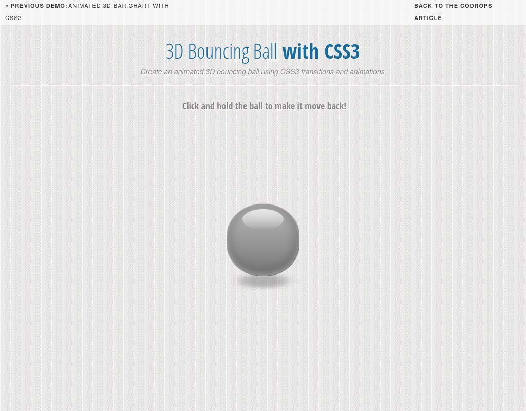 css3彈力球動(dòng)畫(huà)animation屬性制作3D彈力球彈跳動(dòng)畫(huà)效果