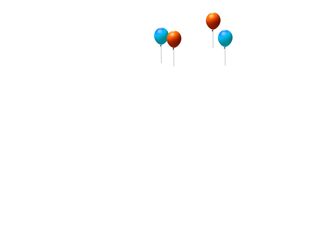 js空中飘动气球动画特效