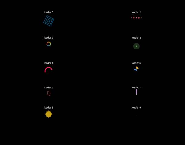 css3 loading页面加载图标动画特效