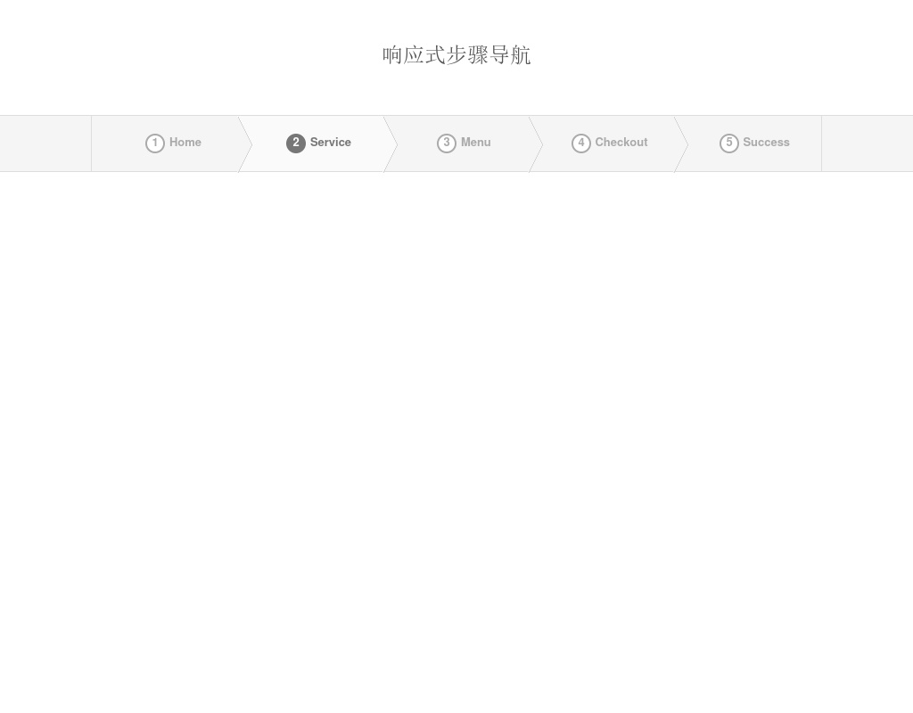 簡(jiǎn)潔的css3響應(yīng)式步驟導(dǎo)航條樣式
