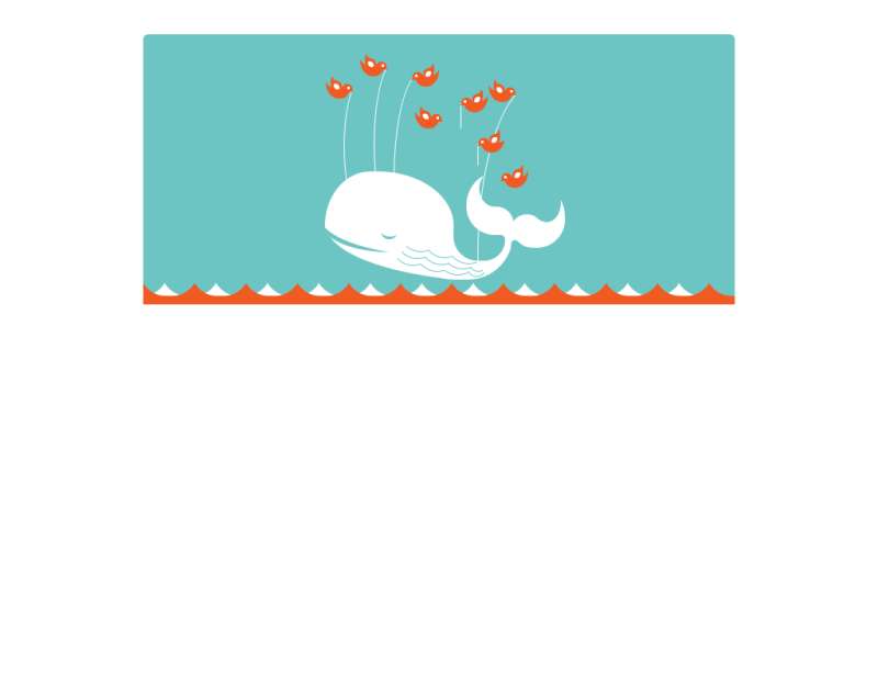 纯css3绘制飞翔的鲸鱼和小鸟动画特效