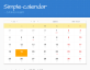 js实用带农历节日的日历表插件代码