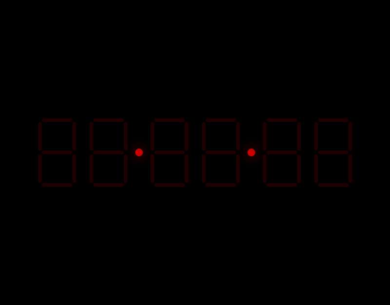 js动态的LED数字时钟代码