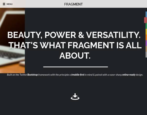 HTML5/CSS3工作室超炫单页模板_Fragment视差滚动响应性