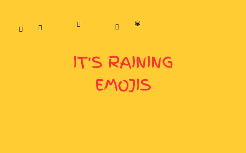 html5下雨表情图标动画特效