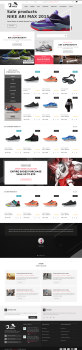 html5黑色的网上鞋子销售商城网页模板