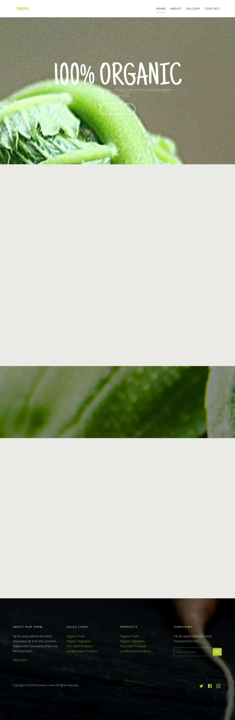 绿色有机蔬菜种植网站html5动画模板