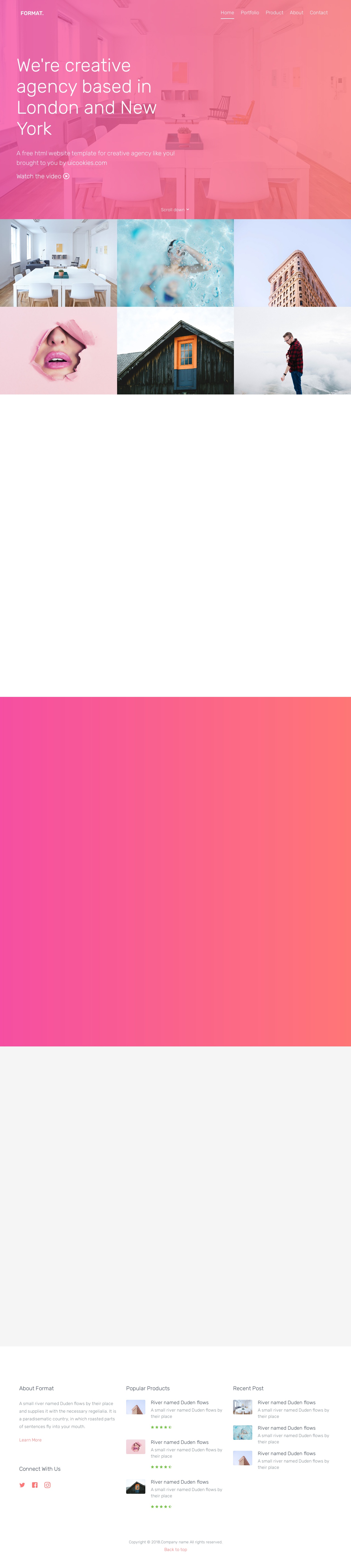 html5创意的平面设计公司网站模板