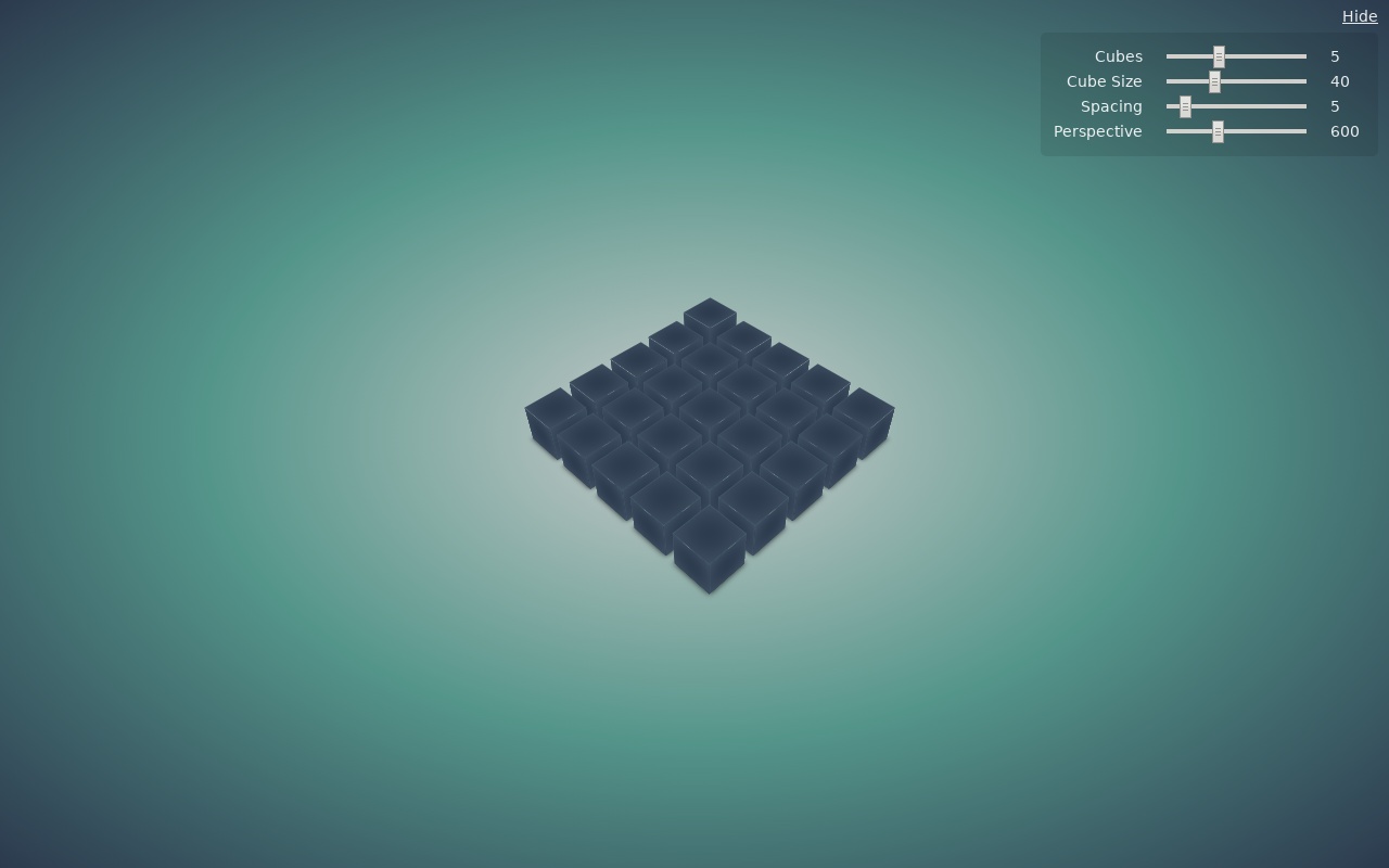 HTML5動感的3D立方體動畫排列效果代碼(firefox打開)