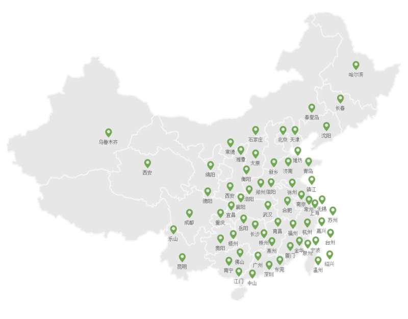 jquery中国地图销售网点查看代码
