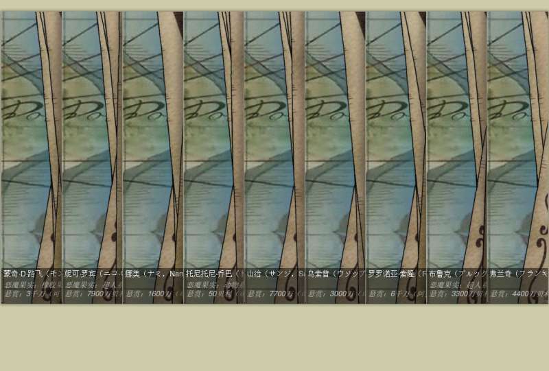 CSS3水平图片手风琴效果鼠标悬停收缩展开图片手风琴动画效果