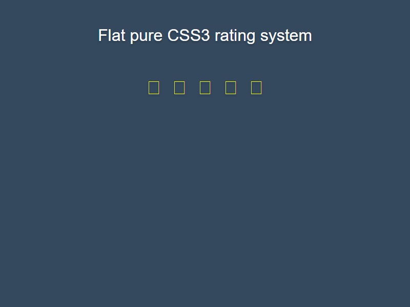 純css3五星評(píng)分打分代碼