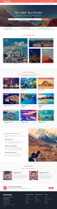 红色的旅游网服务平台网站模板html整站