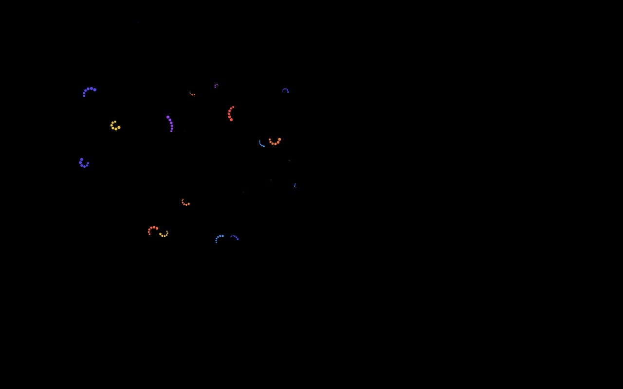 html5 canvas花環光標動畫特效