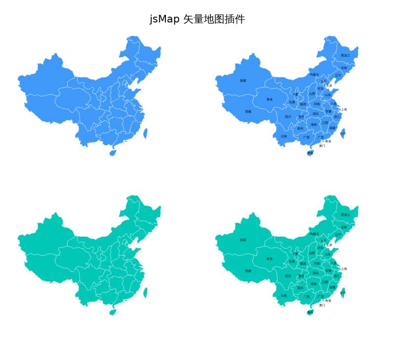 jQuery基于svg矢量中国地图插件