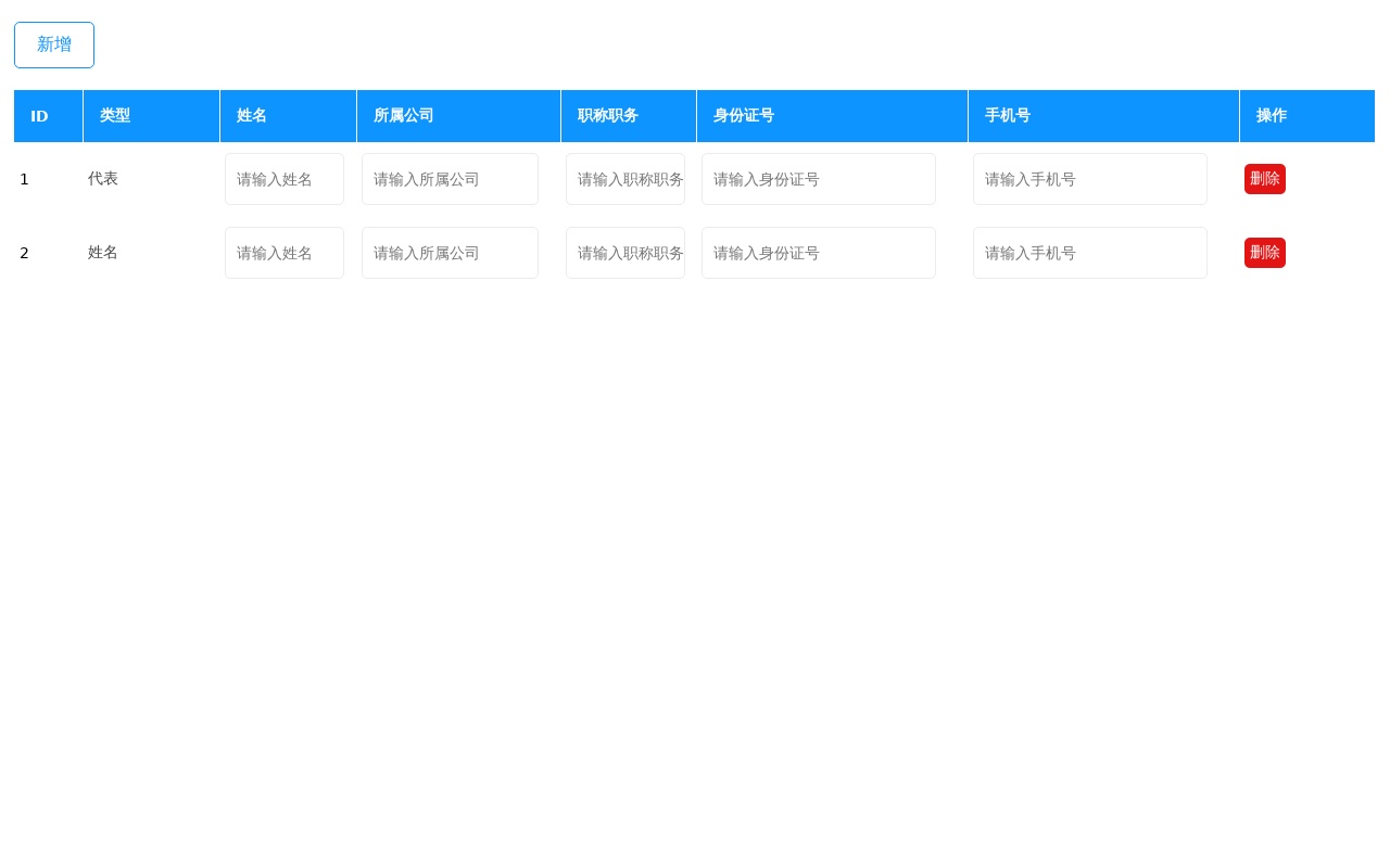 jQuery表格table內容添加刪除特效