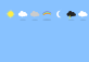 纯CSS3天气动画图标制作7种扁平天气图标动画效果代码