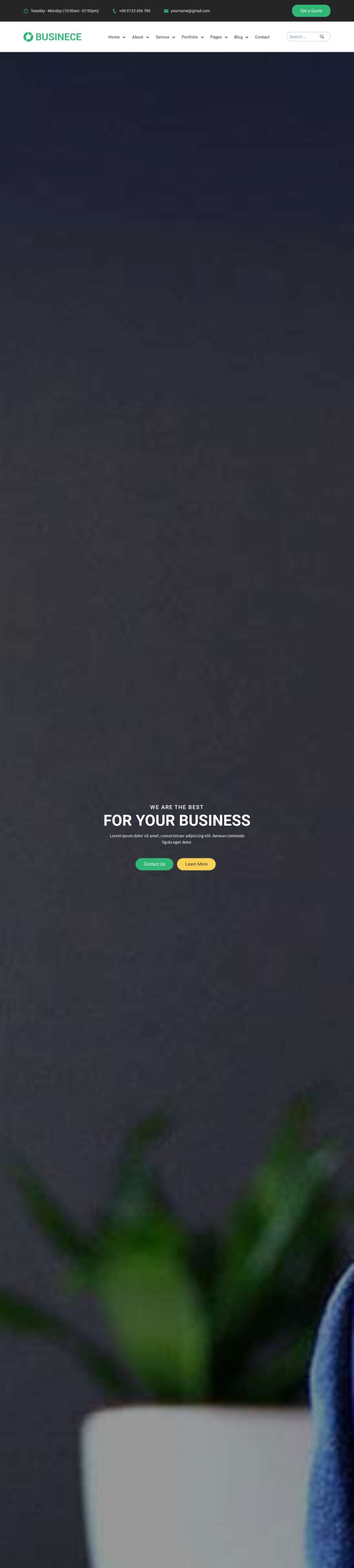 大气Bootstrap商业金融公司网站模板