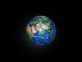 canvas绘制3D地球自转动画特效