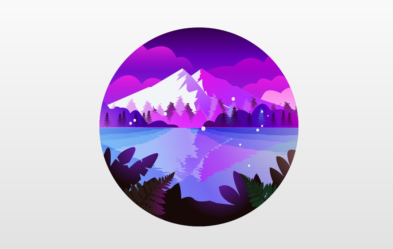 css3 svg繪制山水風景動畫特效