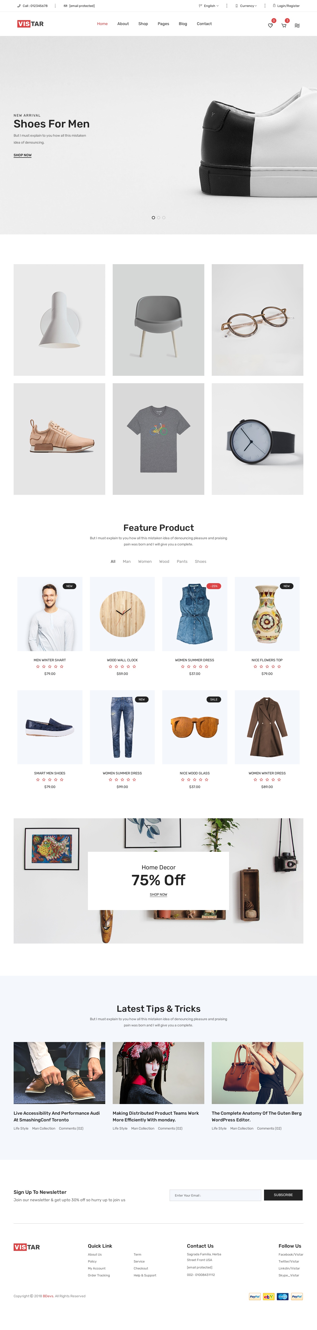 多用途的生活零售电商html5模板
