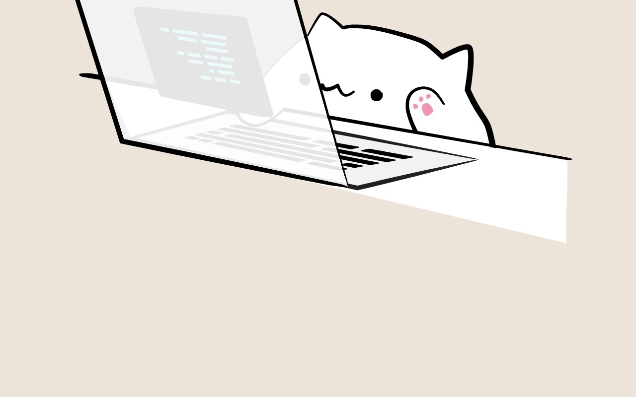 卡通貓敲鍵盤svg特效