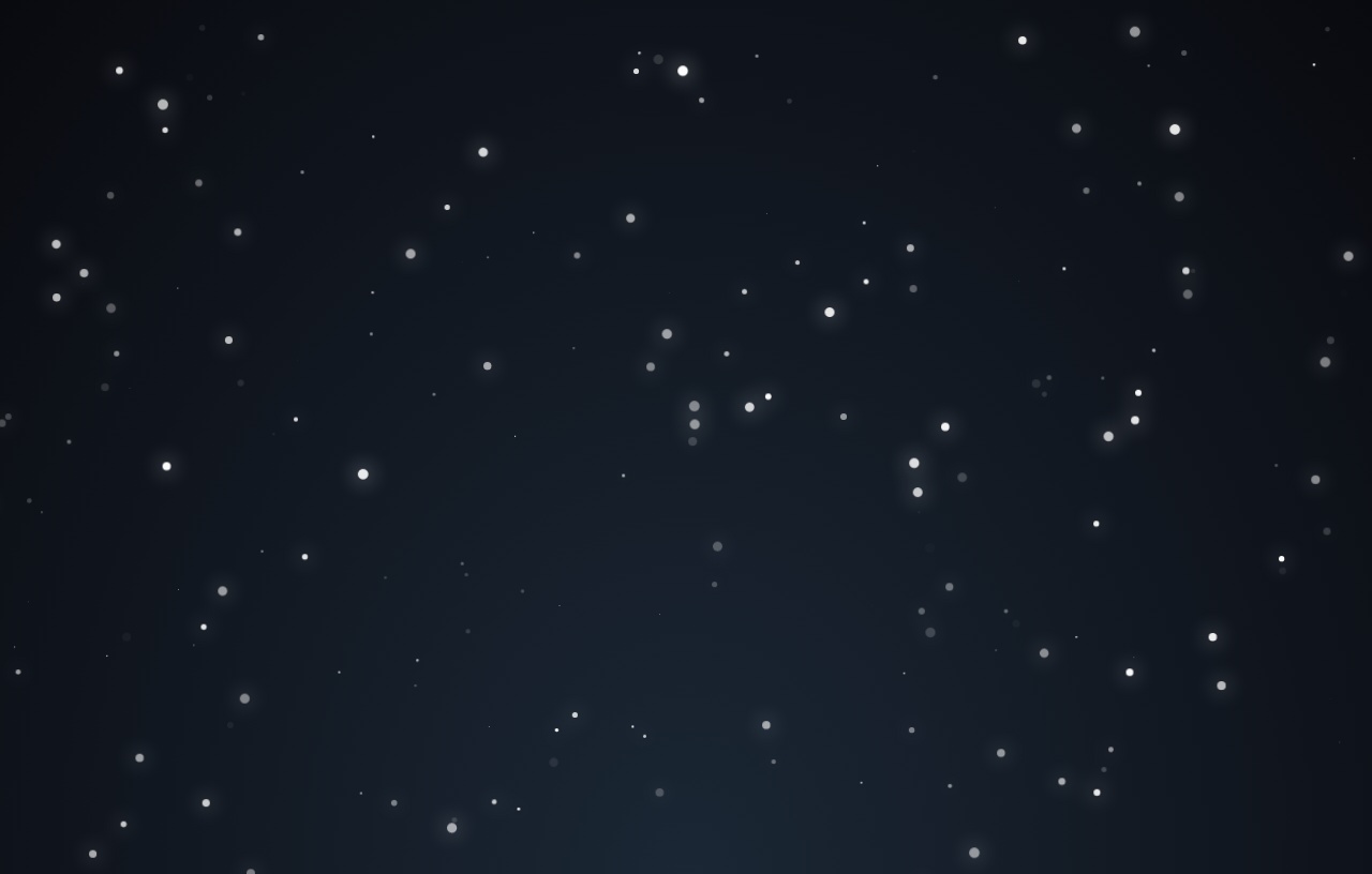 透明的白點(diǎn)雪花背景特效