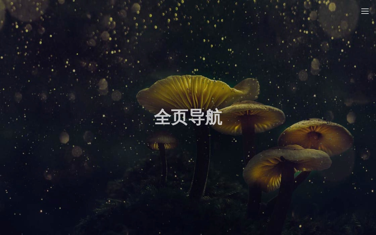 html5全屏遮罩導(dǎo)航欄特效