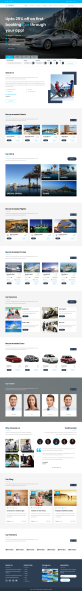 酒店旅游团预订网站HTML5模板