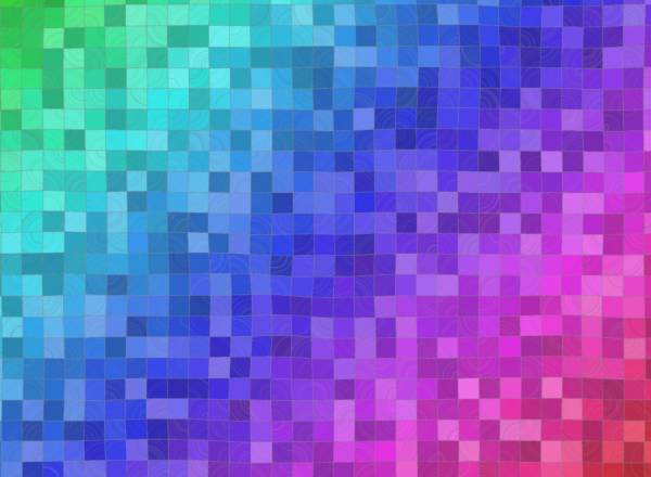 彩虹方块图案ui布局特效