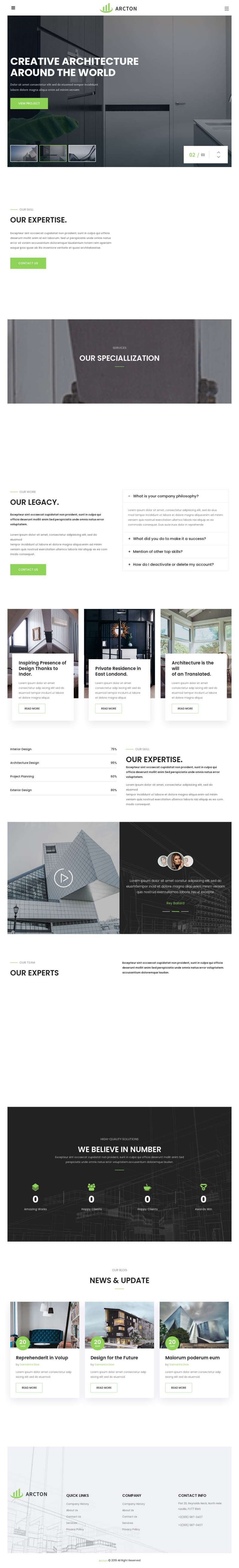 室内建筑设计公司网站HTML模板