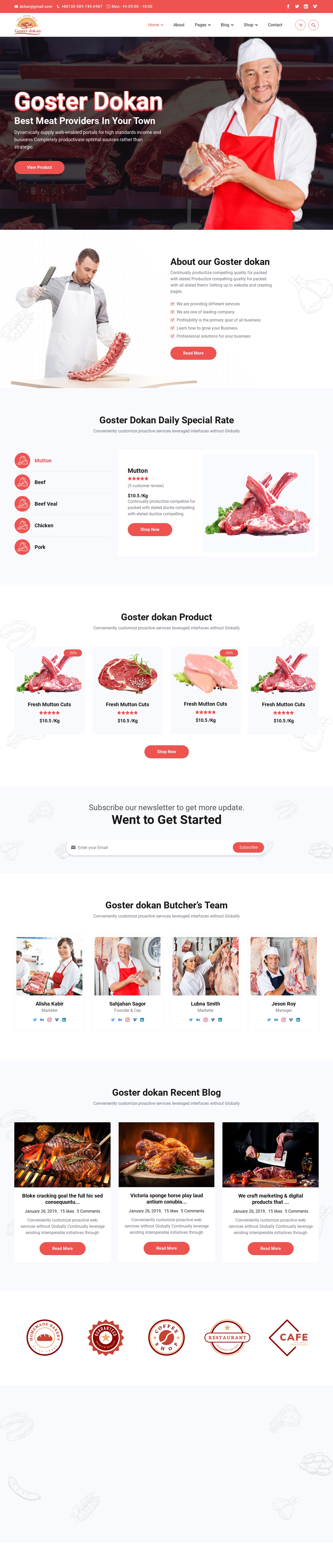 肉類食品行業(yè)網(wǎng)站HTML5模板