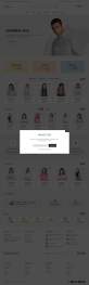 时尚的衣服搭配电商网站HTML模板