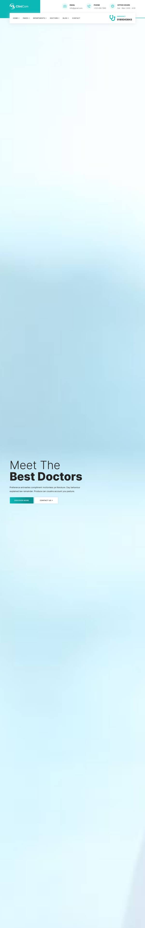 响应式医疗健康服务网页模板