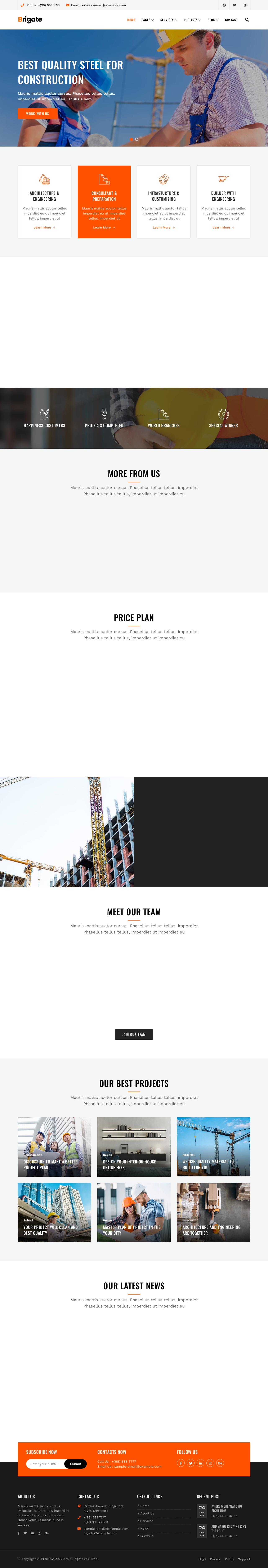 房產(chǎn)建筑工程企業(yè)網(wǎng)站html模板