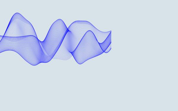 蓝色的网格波形动画特效