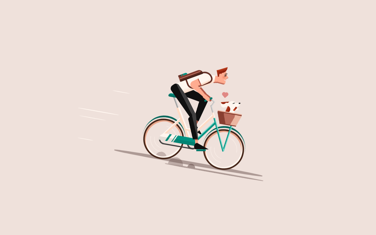 骑单车的小男孩 小练习|插画|创作习作|芋儿叽 - 原创作品 - 站酷 (ZCOOL)