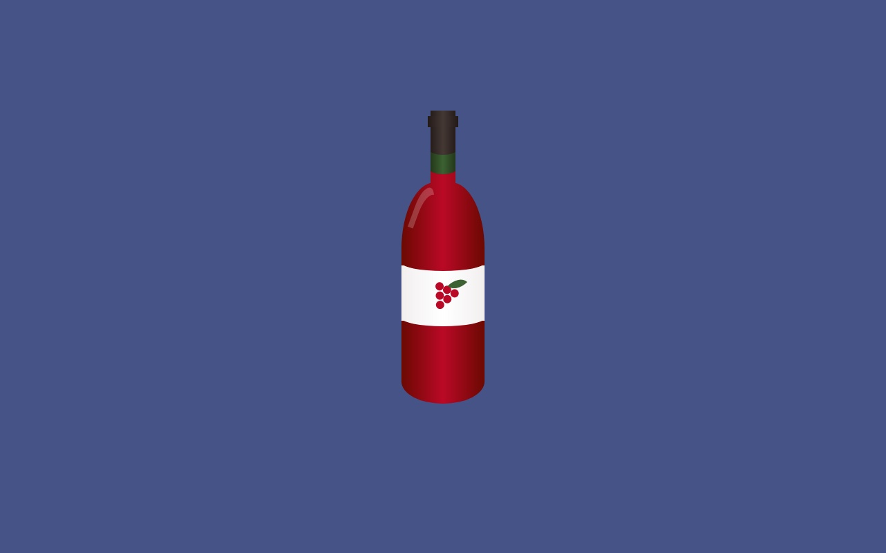 卡通的紅酒瓶ui特效
