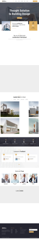 简洁的房产建筑设计网站模板