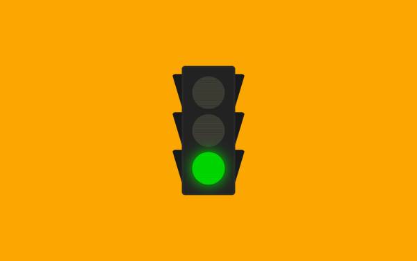 红黄绿交通信号灯动画特效