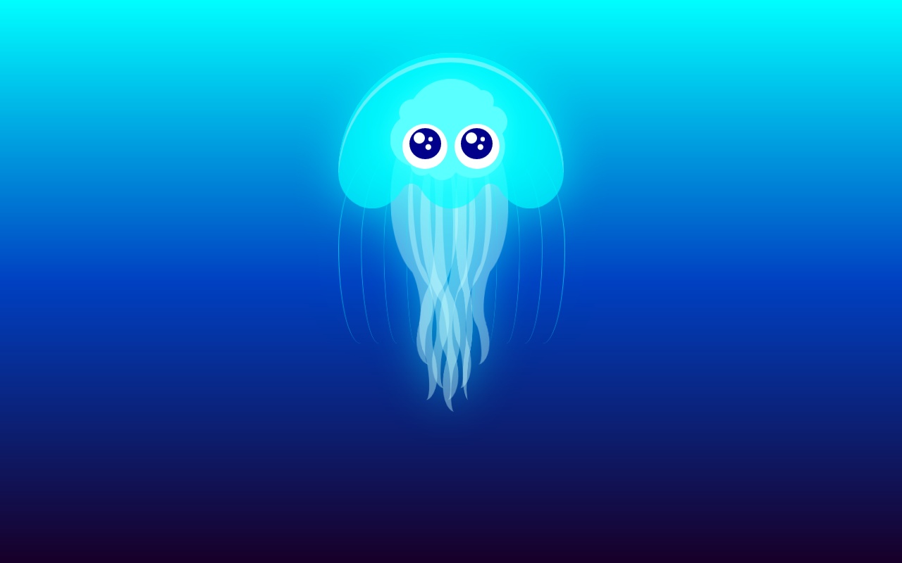 纯css3可爱水母动画特效