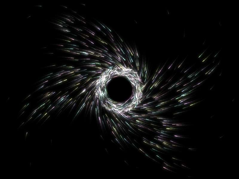 html5 canvas黑洞粒子吸引动画特效