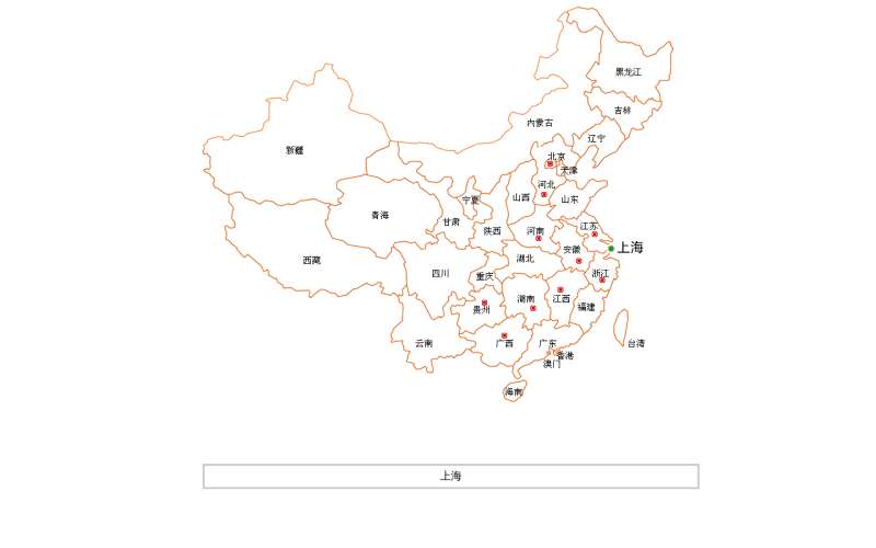 jQuery中国地图选中城市高亮显示代码