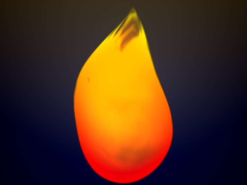 html5 canvas飄動的火焰動畫特效