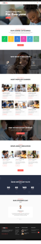 Bootstrap学校教育网站模板