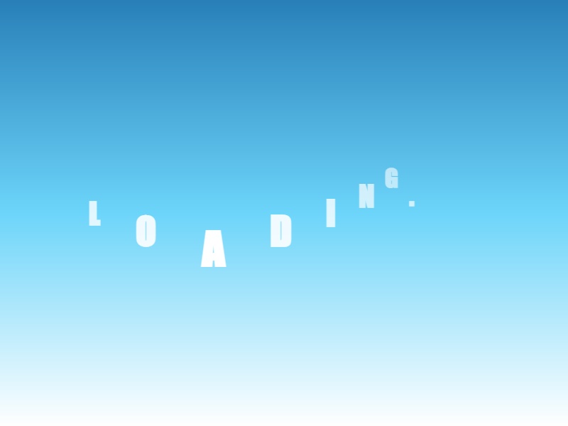 纯css3 loading文字加载动画特效