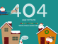 卡通圣诞节404动画页面模板